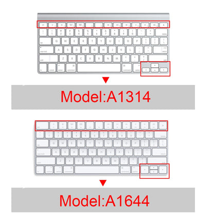 For 2021 iMac Wired Apple Keyboard A2449 A2450 A1243 A1843 MB110LL/B with Numeric Keypad Silicone keyboard Cover Protector Skin