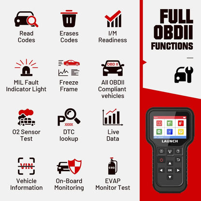 LAUNCH 2026  CRT5011E Newest TPMS Relearn Tool OBD2 Scanner Code Reader Tire Pressure Activation Read/Program/Reset SDK