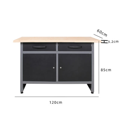 JZD Knock Down Structure Metal Cheap Heavy Duty Steel Workbench for Garage Workshop Use