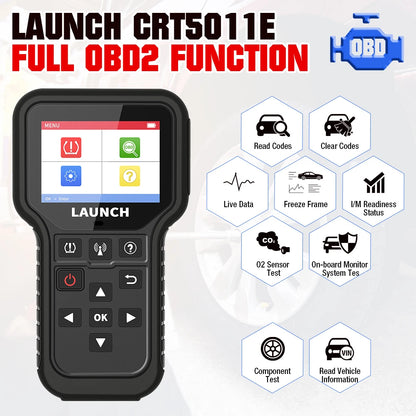USA EU Warehouse Launch CRT501IE TMPS Sensor Car Obd2 Elm327 Scanner Automotriz Code Reader Diagnostic Tools