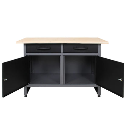 JZD Knock Down Structure Metal Cheap Heavy Duty Steel Workbench for Garage Workshop Use