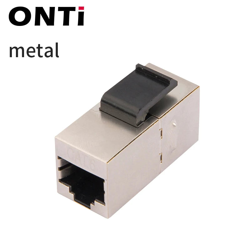 ONTi RJ45 Connector Cat7/6/5e Ethernet Adapter 8P8C Network Extender Extension Cable for Ethernet Cable Female to Female
