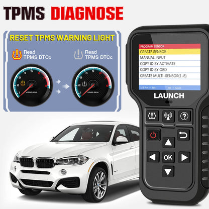 USA EU Warehouse Launch CRT501IE TMPS Sensor Car Obd2 Elm327 Scanner Automotriz Code Reader Diagnostic Tools