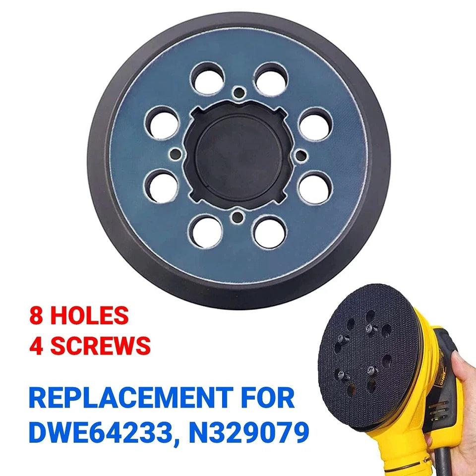 USA Local Stock 5" 8-Hole 4-Screw Polishing Backing Sanding Pad Hook and Loop Replacement for Sander