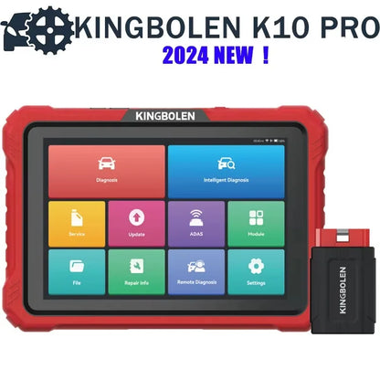 USA EU Warehouse Kingbolen K10 PRO Full System OBD2 Scanner Car Diagnostic Tools 40 Resets Resets ECU Coding Active Test
