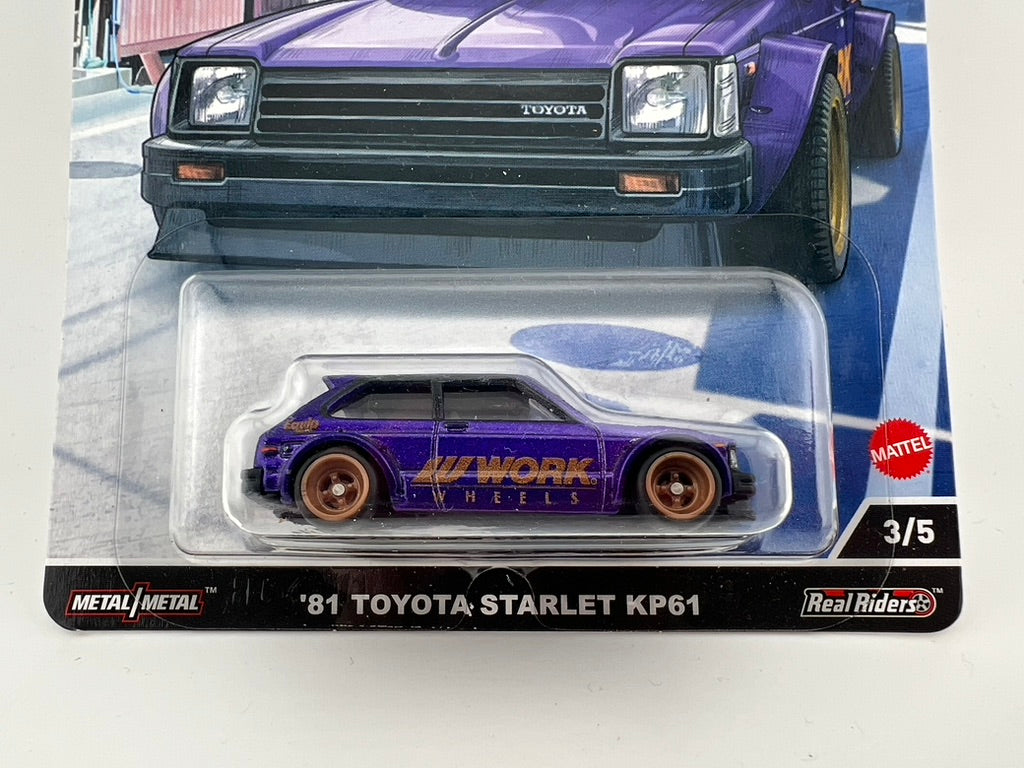 Hot Wheels '81 Toyota Starlet KP61 – Ronin Run (Car Culture Premium)