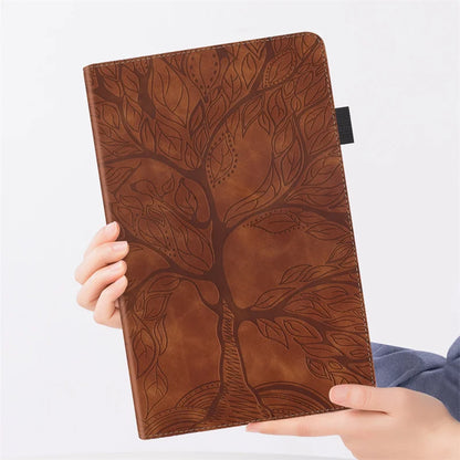 Funda for Redmi Pad Pro Case 12.1 inch 2024 Tree Embossed Stand Back Shell for Xiaomi Poco Pad 12 1 Case Cover Tablet Case