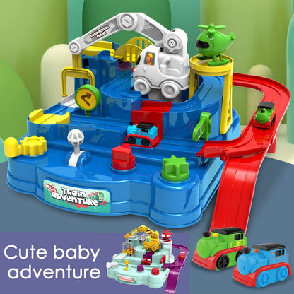 Car Train Track Sets Board Adventure Game Toy Interactive Boy Parking for Children 2 To 4 Year Old Kids Birthday Gift