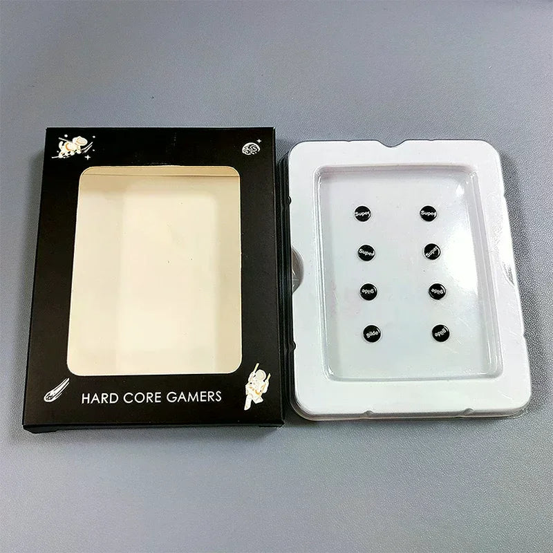 1 Pack Glass Mouse Skates DIY Universal Dots Mouse Feet Pads Sticker for Gaming Mouse Anti-Slip Pad