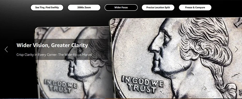 Elikliv EM4K 4K HDMI Digital Microscope for Electronics 8" 2000X Soldering Microscope for PCB Inspection Repair with 10" Stand