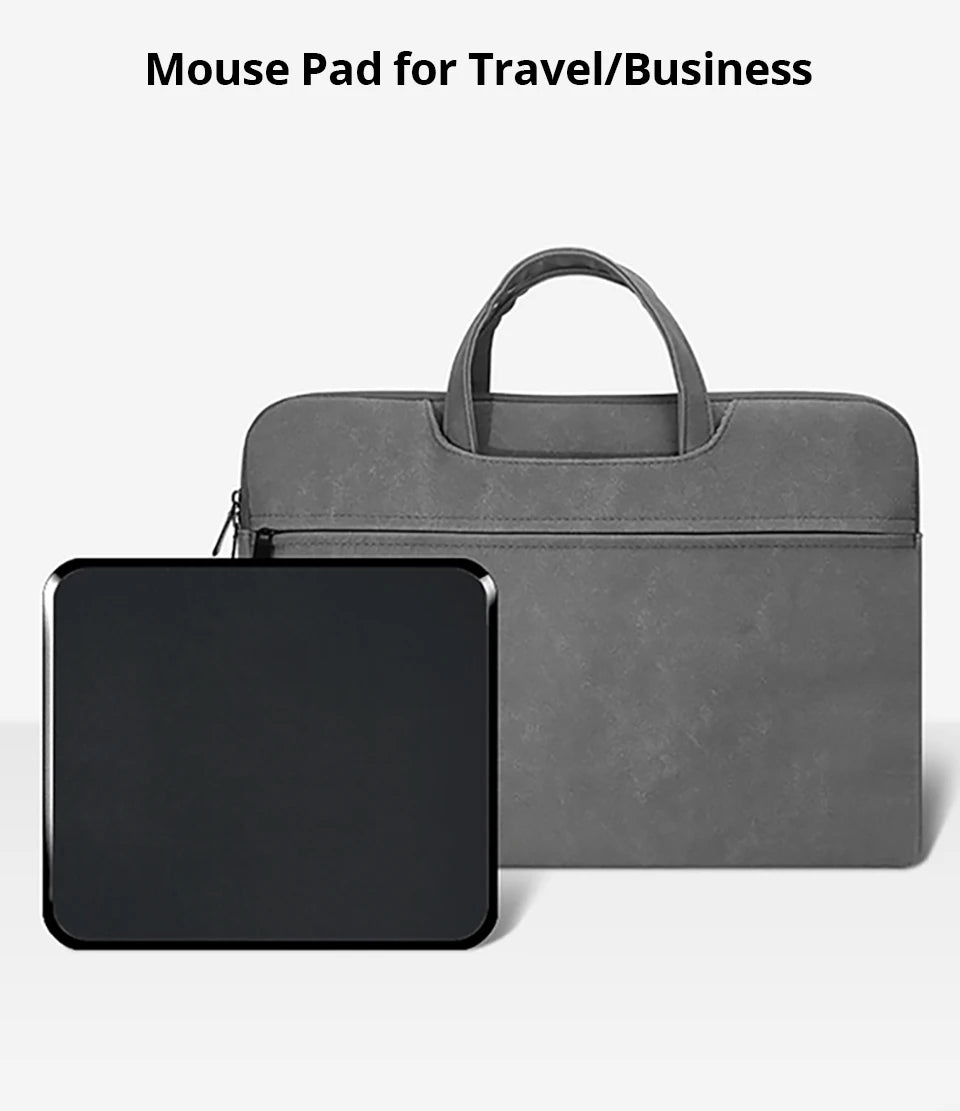 Hard Mouse Pad Small Mouse Pad for Travel Business Black Mousepad for Office Home Bed Sofa