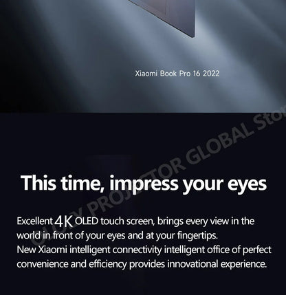 Xiaomi Book Pro 16 2022 1260P/1240P 2050 4G 16Inch 4K OLED Touch Screen Mi Book