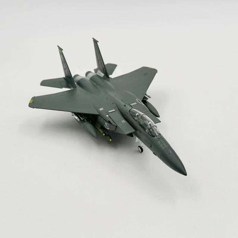 1/100 Scale Model Toy F-15E F15E F15 F-15 Strike Eagle Fighter USAF Diecast Metal Plane Model Toy For Collection-Gulf Version