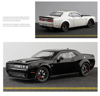 1:24 Dodge Challenger SRT Hellcat Redeye Super Muscle Car Alloy Metal Diecast Car Model Collecting Hobby Decorative Gift Friend
