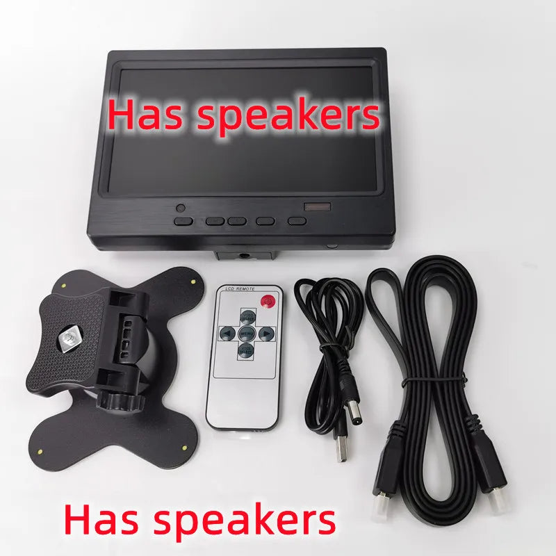 7 inch Widescreen Desktop mini display 1024x600 HDMI-compatible Game Console /Raspberry Pi/Microscope Console/Car 7 inch Monitor