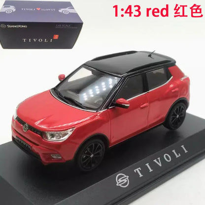 Diecast 1/43 Scale Ssang Yong Tivoli Alloy Car Model Static Decoration Collectibles Gift Toys