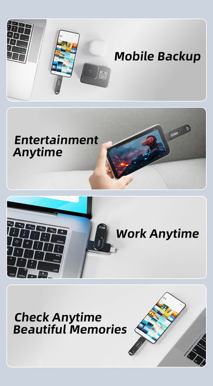 CUSU USB 3.2 Solid State Pen Drive 128GB 256GB 512GB 520MB/s Type C USB Flash Drive Free Shipping Item for Laptop Phone
