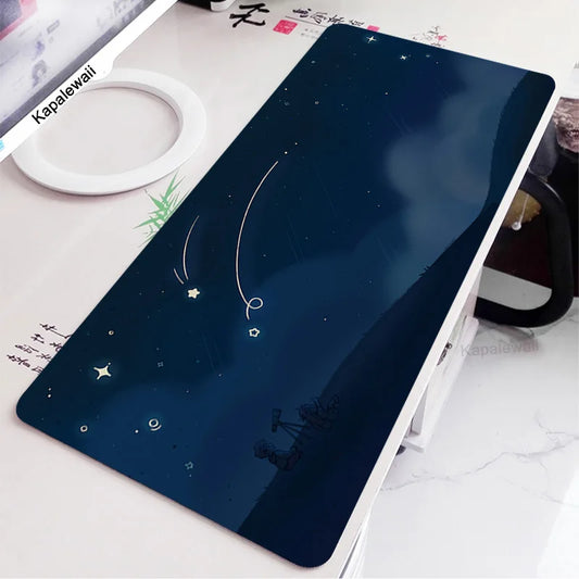 Gmk Starry Sky Mouse Pad XXL Company Mouse Mat Gamer Mechanical Keyboard Desk Mat Large Deskpad 900x400 Personalized Mousepad