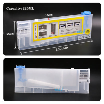 Eco Solvent Printer 220ml CISS Refill Sub Tank with Float for Wide Format Printer Ink Cartridge