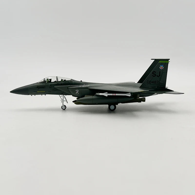 1/100 Scale Model Toy F-15E F15E F15 F-15 Strike Eagle Fighter USAF Diecast Metal Plane Model Toy For Collection-Gulf Version