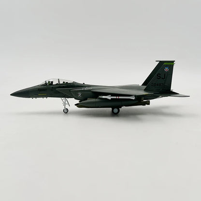 1/100 Scale Model Toy F-15E F15E F15 F-15 Strike Eagle Fighter USAF Diecast Metal Plane Model Toy For Collection-Gulf Version