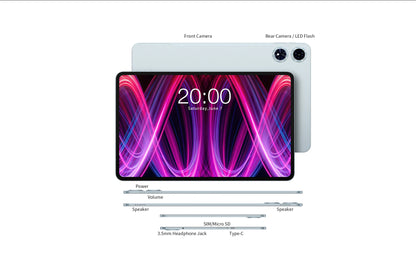 【World Premiere】Teclast T60 Plus 12" 90Hz 2K Display Android 14 L1 MTK Helio G88 6GB/128GB 8000mAh Battery 4G LTE Global Version