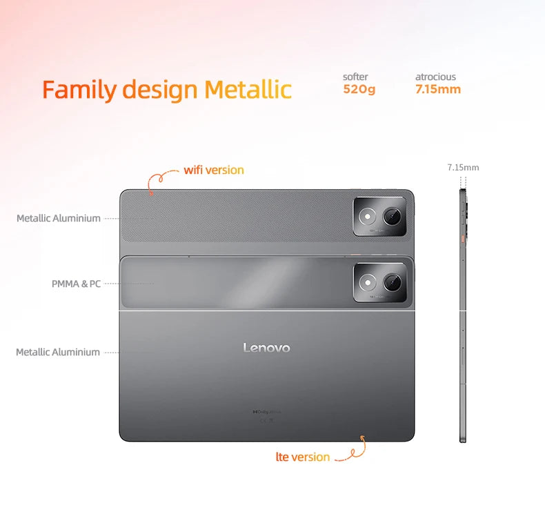 Global Lenovo K11/Plus Tablet WIFI Version 11.5” Snapdragon 680 processor 8+256G /6+128 Global Firmware GPS 8600mAh Android14