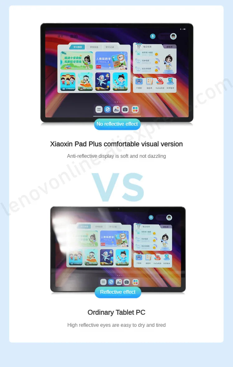 Global Rom Lenovo Xiaoxin Pad Plus 12.7" TB372FC Matte Display Natural Light Anti-Glare 60Hz Comfortable Visual Android Tablet