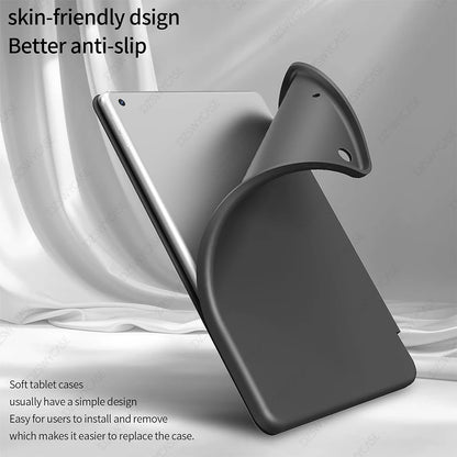 Case For iPad 7/8/9th 10.2 5/6th 9.7,10th 10.9 A16 11, Air 10.9 11 M2 M3,  mini 5 6 7, Pro 11 M4, Silicone Protective Cover