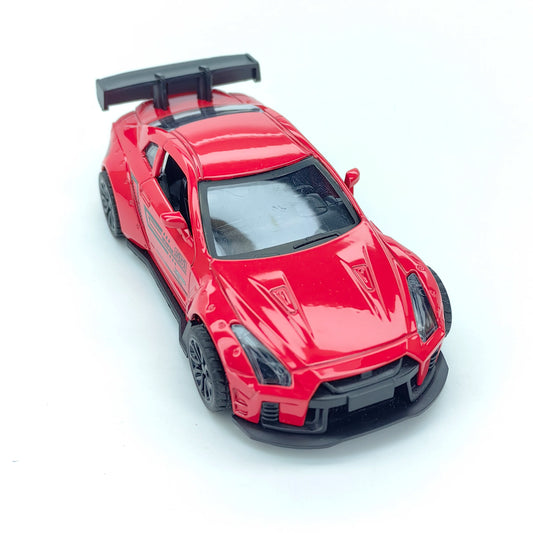 Nissan alloy car model, God of War simulated vehicle model, collection ornament, suitable as a gift for children, toy car