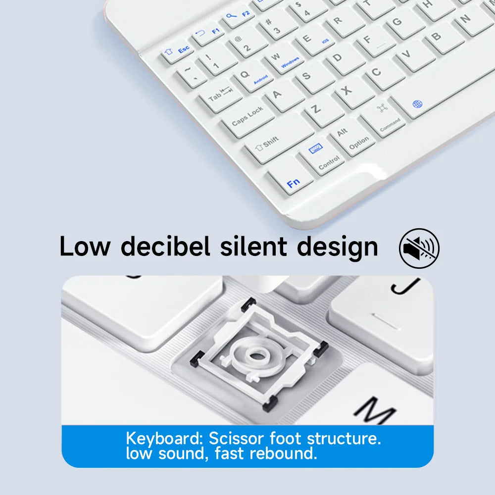 For Android iOS Windows Bluetooth Wireless Keyboard And Mouse For iPad Tablet Keyboard For Phone Tablet Wireless Keyboard Mouse