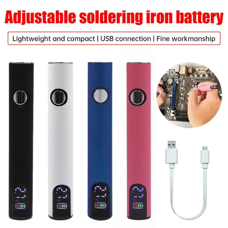 Electric Soldering Iron Rechargeable And Temperature Adjustment Welding Repair Tool Wire Soldering Pen Electronics Soldering Kit