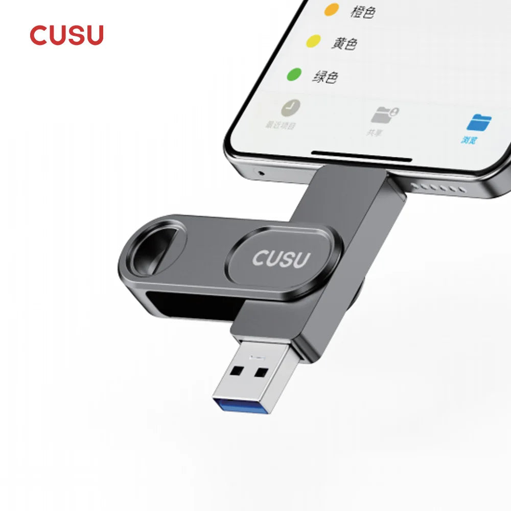 CUSU USB 3.2 Solid State Pen Drive 128GB 256GB 512GB 520MB/s Type C USB Flash Drive Free Shipping Item for Laptop Phone