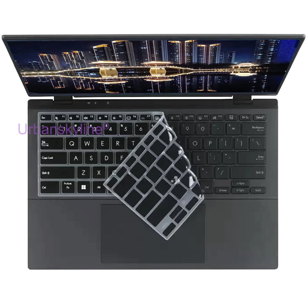 Keyboard Cover for ASUS Zenbook 14 Flip 14X OLED Pro UX3406 UX3405 UX3404 UX3402 UM3402 UP3404 Q425 Silicone Protector Skin Case
