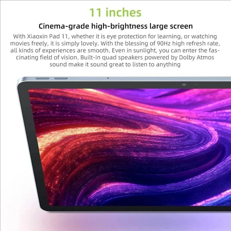 Global ROM Lenovo Xiaoxin Pad 11 2025 Tablet 128GB 256GB ROM MediaTek Dimensity 6300 11" 2.5K Screen 7040mAh WIFI Android Tab