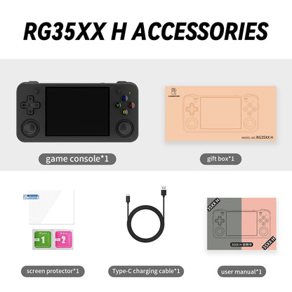 ANBERNIC RG35XX H 64Bit and-held Consoles For Playing Video Games 3.5-inch IPS 640*480 Screen Retro Game Player 3300 mAh Battery