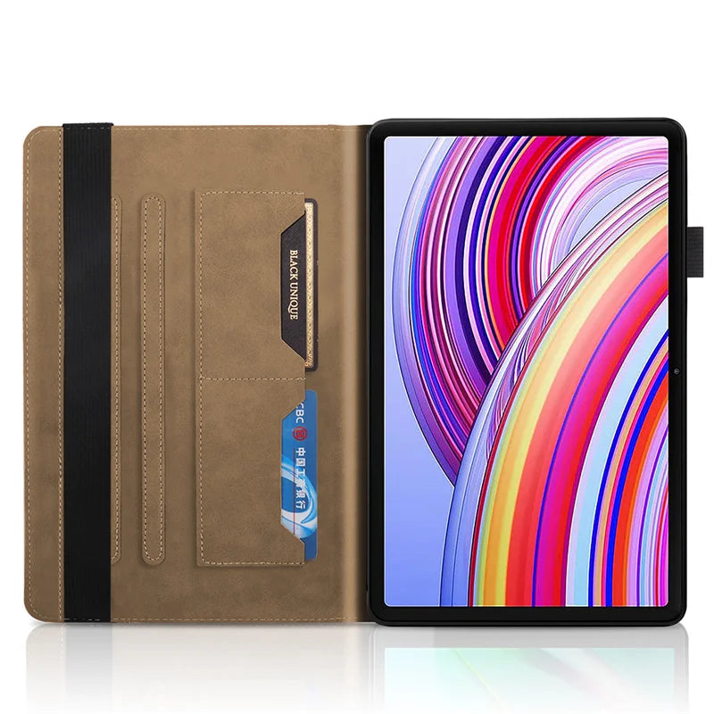 Funda for Redmi Pad Pro Case 12.1 inch 2024 Tree Embossed Stand Back Shell for Xiaomi Poco Pad 12 1 Case Cover Tablet Case