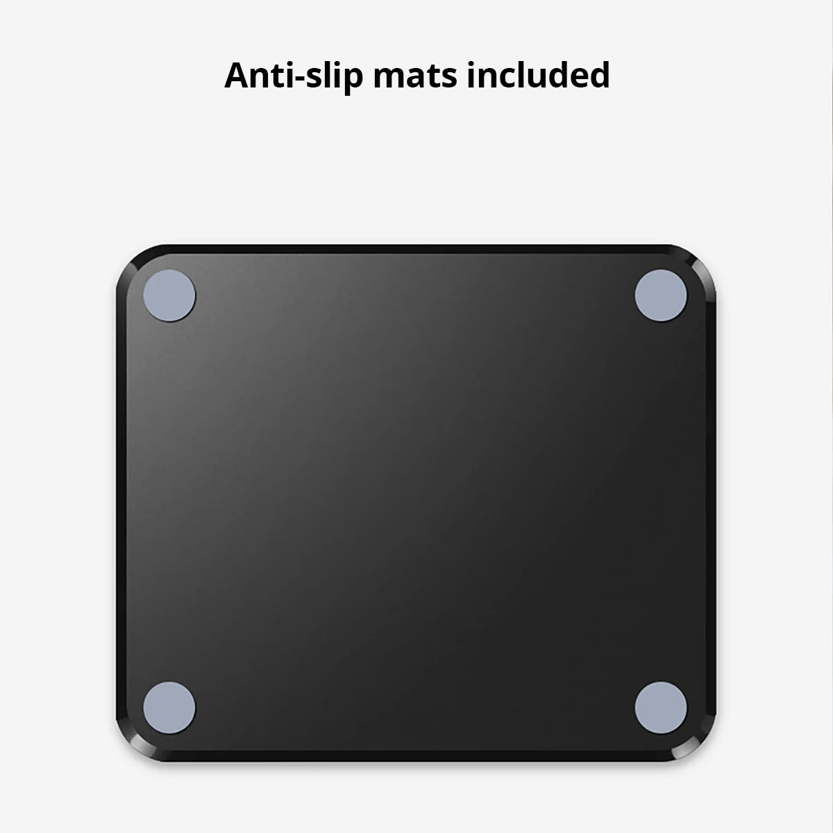 Hard Mouse Pad Small Mouse Pad for Travel Business Black Mousepad for Office Home Bed Sofa