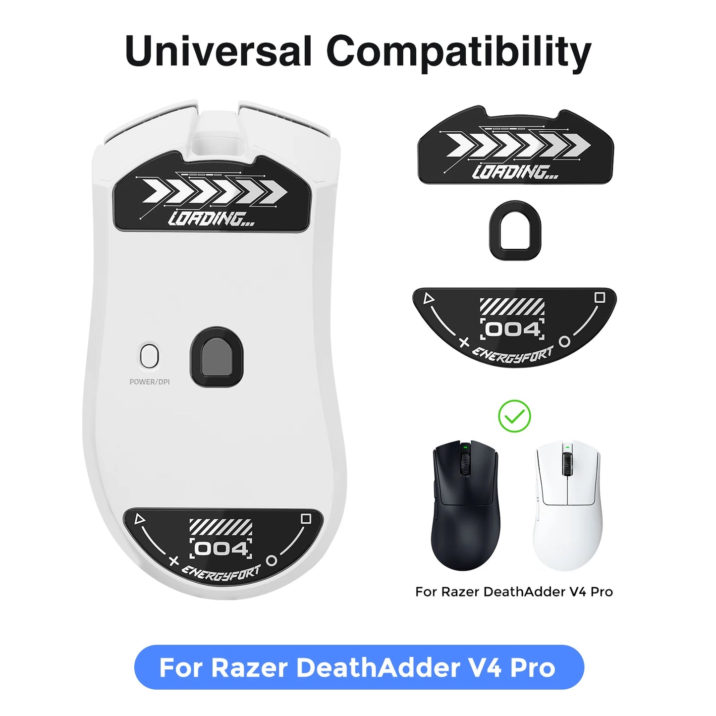 Glass Mouse Skates For Razer DeathAdder V4 Pro Mouse Feet Pads Smooth Durable Game Mice Accessories Slimmer Toughened Glass