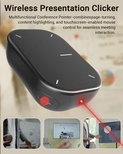 Cheerdots 2 Detachable Air Mouse Bluetooth Wireless Touchpad Laser AI Recording ChatGPT Mobile Presenter Remote Control Custom