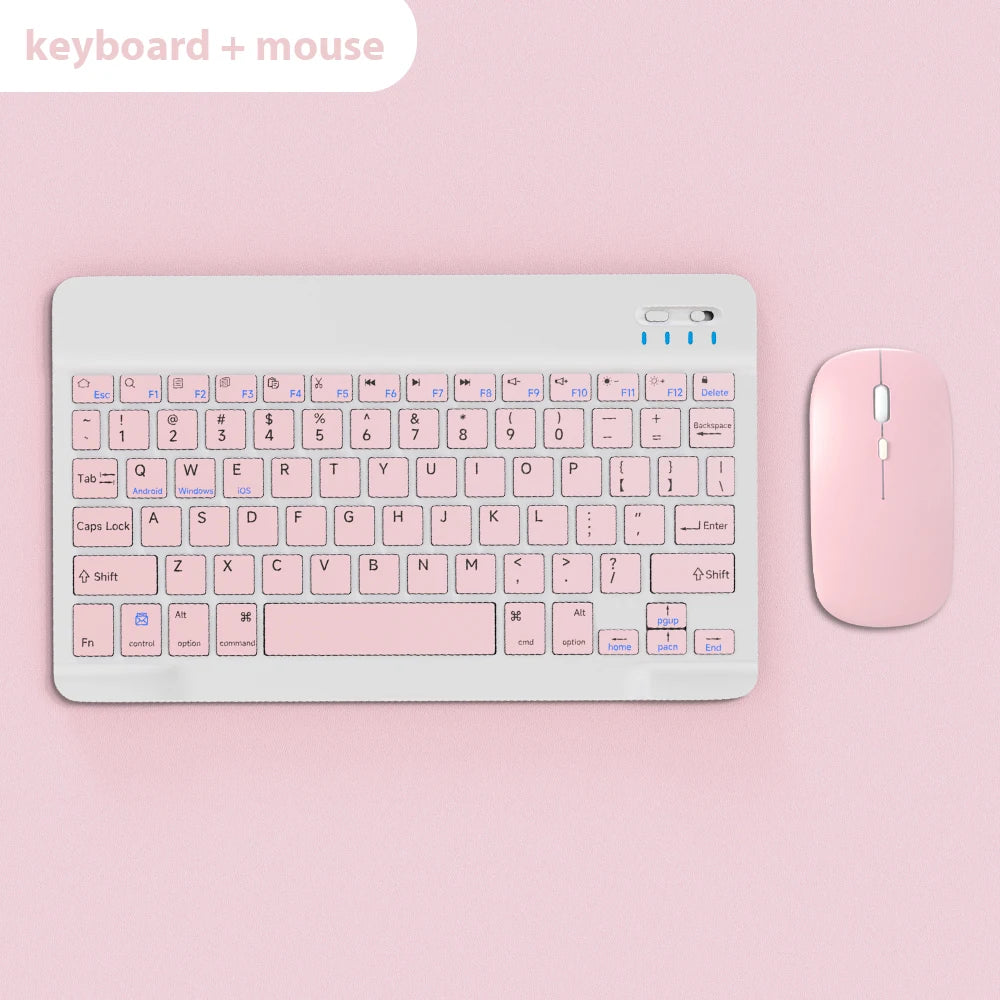 For Android iOS Windows Bluetooth Wireless Keyboard And Mouse For iPad Tablet Keyboard For Phone Tablet Wireless Keyboard Mouse