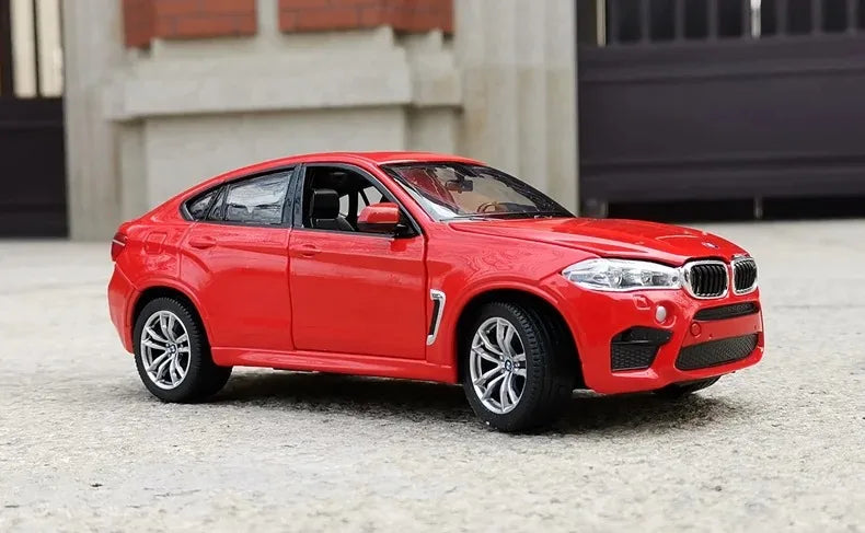 1:24 BMW X6M X6 SUV Alloy Sports Car Model Diecasts Metal Vehicles Car Model Simulation Collection Childrens Toy Gift