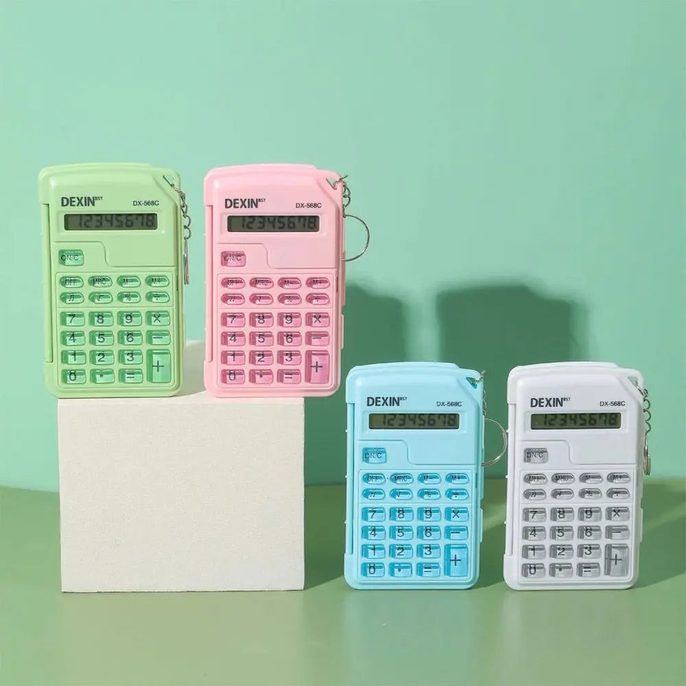 Flip Cover Calculator Mini Portable Math Calculator For Office Accounting School Students