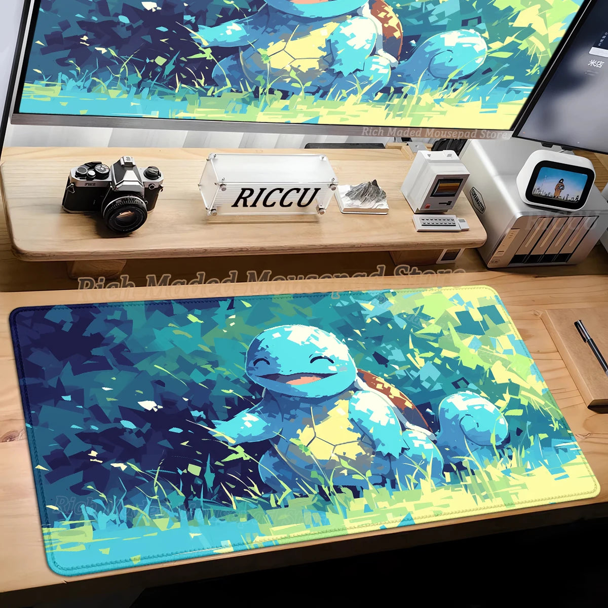HD Gaming Keyboard Rug Laptop Japan Cool Anime Mouse Pad XXL P-pokemon Desk Mat PC Squirtles Gamer Cabinet Extended Mousepad Rug