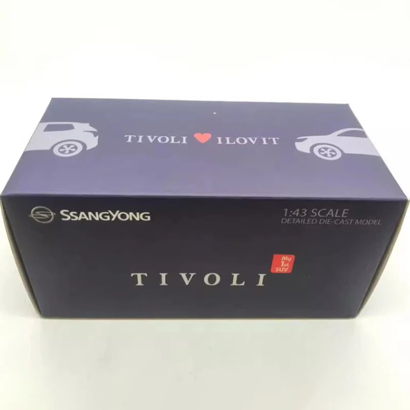 Diecast 1/43 Scale Ssang Yong Tivoli Alloy Car Model Static Decoration Collectibles Gift Toys
