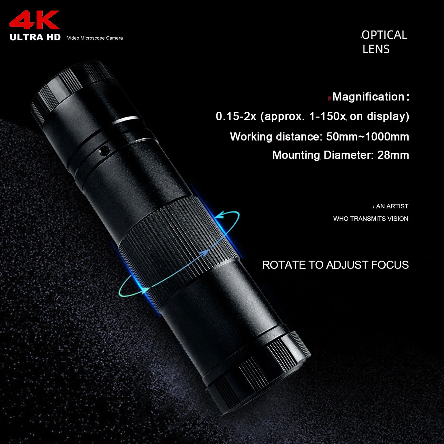 IMX415 4K 300x Digital Microscope For Soldering Recording 48MP Industrial Electronics Microscope phone Repair Jewelry Repair