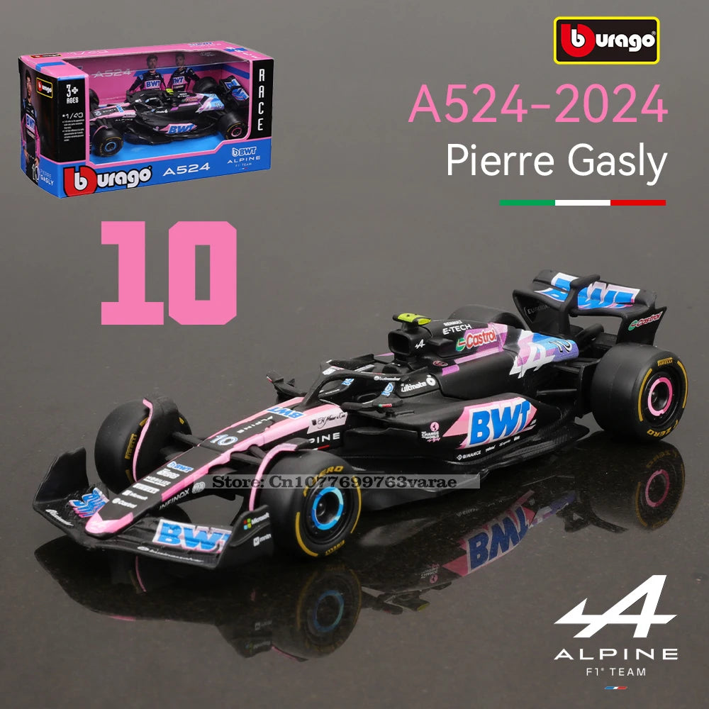 Bburago 1:43 Mercedes-AMG Petronas F1 Team W15 2024 #44 Hamilton #63 George Russell Alloy Car Die Cast Model Toy Collectible