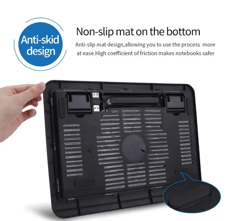 Universal Laptop Cooler Cooling Radiator Fan Cooler Stand Notebook Support Usb Port Air Extracting Cooling Holder Accessories