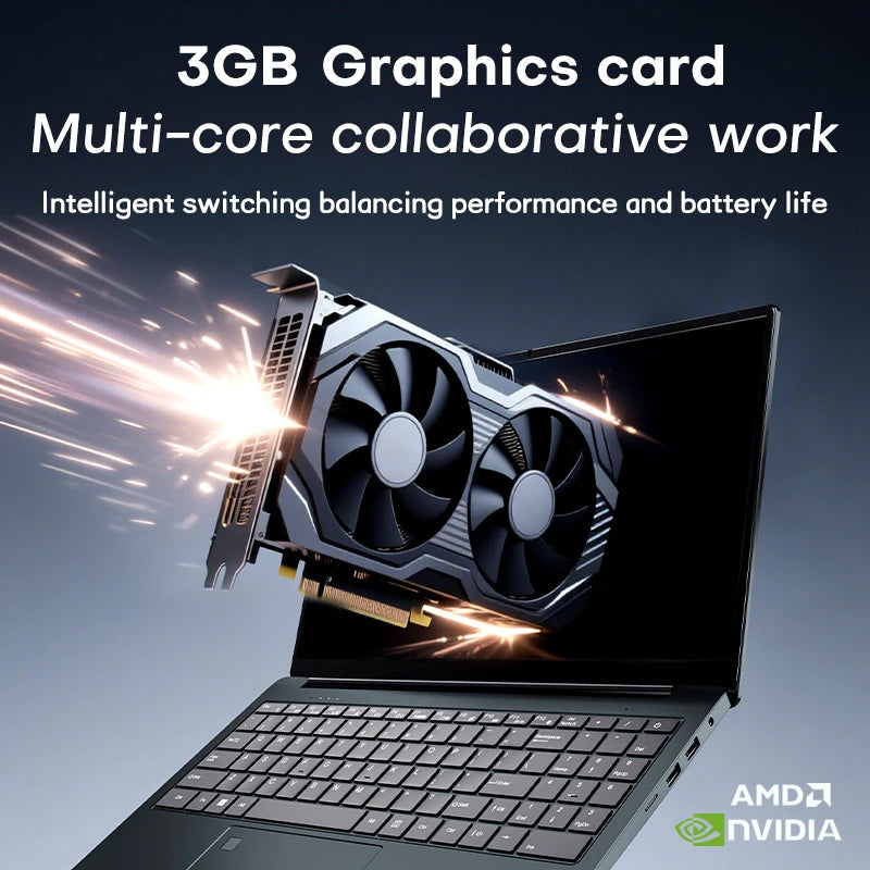 Xiaman 15.6" Gaming Laptop Computer AMD A4-7210 MX350 Discrete Graphics Notebook PC Gamer Windows 11 Fingerprint Unlock Laptops