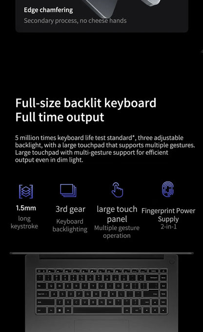 Original Xiaomi Mi Redmi Book 16 2024 intel i5 13500H 16GB RAM 512GB SSD 16inch 2.5K 120Hz Screen JYU4577CN